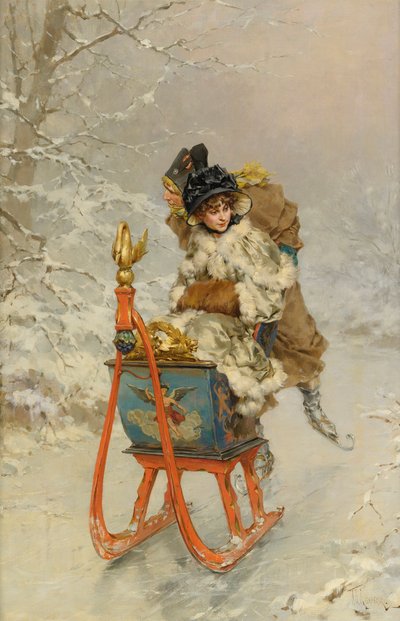 El paseo en trineo de Frederik Hendrik Kaemmerer