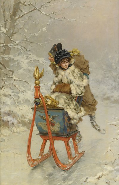El paseo en trineo de Frederik Hendrik Kaemmerer
