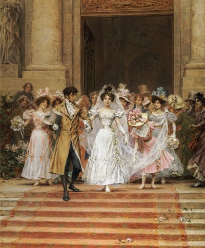 La boda, Iglesia de San Roque, París de Frederik Hendrik Kaemmerer