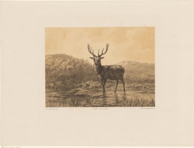 Ciervos en el paisaje de Frederik Hendrik Weissenbruch
