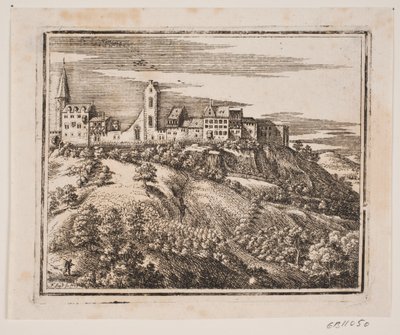 Un pueblo de montaña, situado a la izquierda de Frederik Laub