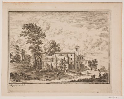 Un edificio monástico en medio de un pueblo italiano de Frederik Laub