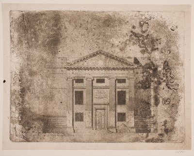 La fachada del Teatro Real de Frederik Ludvig  Bradt