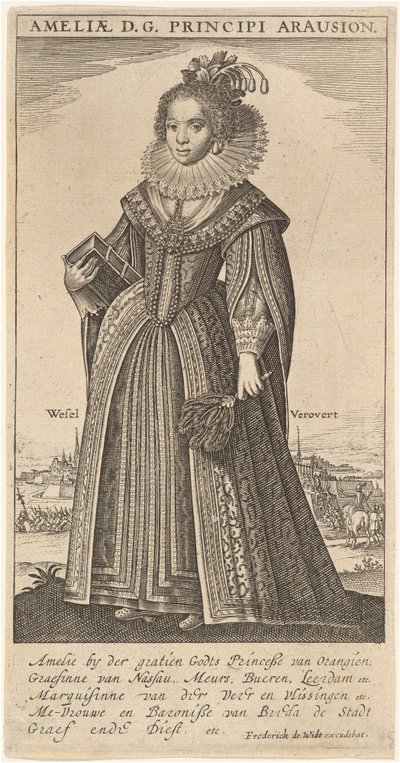 Amalia, esposa de Federico Enrique, Príncipe de Orange de Frederik de Wit
