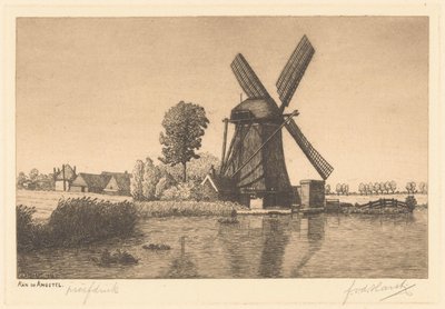 Aan de Angstel (título original en el objeto) de Frederik van der Harst (signed by artist)