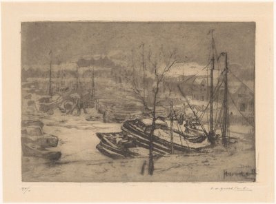 Haventje (título original del objeto) de Frederika Henriëtte Broeksmit (signed by artist)