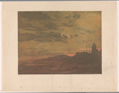 Katwijk aan Zee de noche de Frederika Henriëtte Broeksmit (signed by artist)