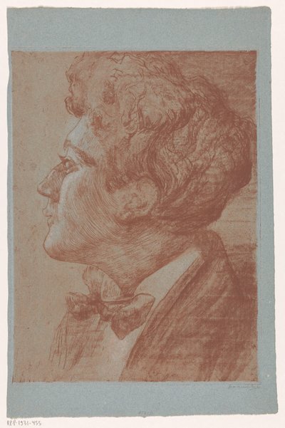 Retrato de un hombre desconocido de Frederika Henriëtte Broeksmit (signed by artist)