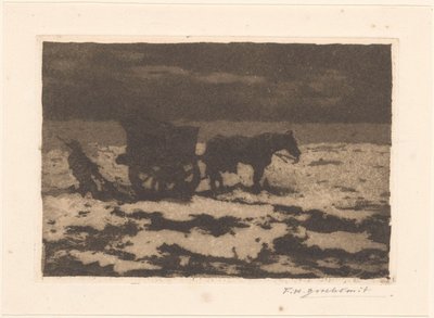 Pescador de conchas de Frederika Henriëtte Broeksmit (signed by artist)