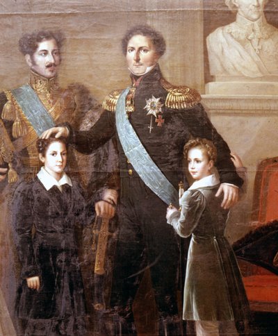 La dinastía Bernadotte de Suecia (detalle) de Fredric Westin