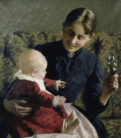 Astrid en el regazo de la abuela de Fredrik Kolstoe