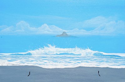 Olas en la Playa Azul de Fredrik Olsen