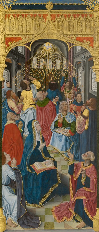 Paneles del Altar Mayor de la Cartuja de Saint-Honoré, Thuison-les-Abbeville: Pentecostés de French