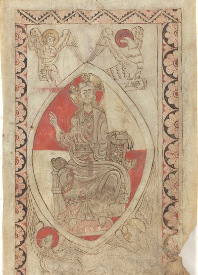 Cristo en majestad de French 12th Century