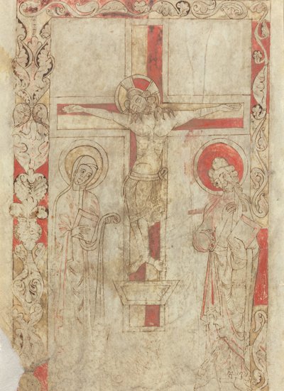 La Crucifixión de French 12th Century