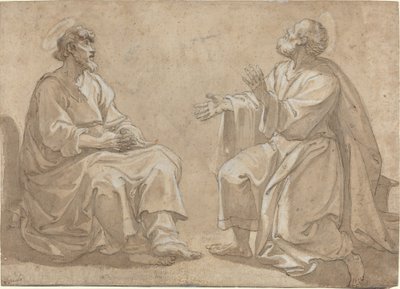Dos Santos Sentados de French 17th Century