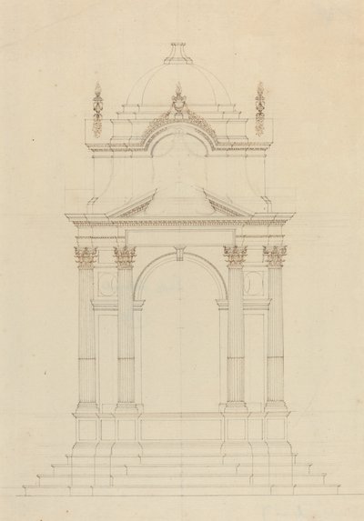 Diseño para un Baldaquino de French 18th Century