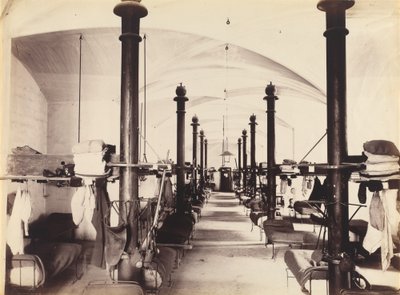 Las salas de los guardias, Palacio de los Papas, Aviñón, Francia de French 19th Century