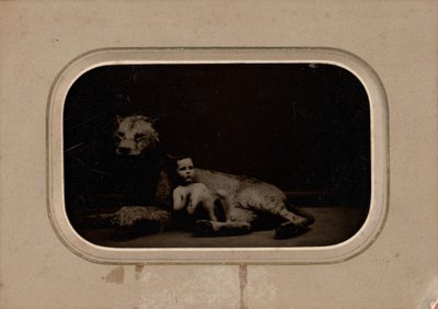 Retrato de un niño de French 19th Century