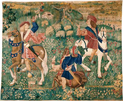 Escena de cetrería, c. 1500 de French Master