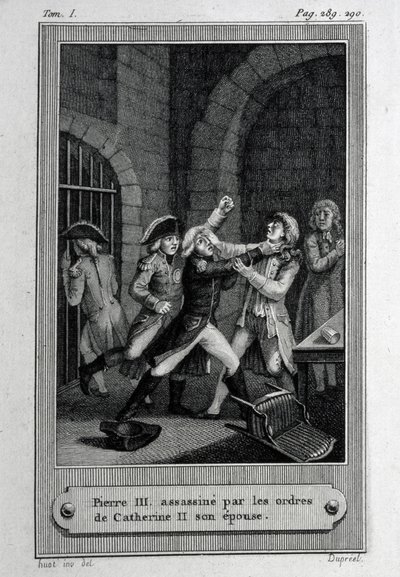 El asesinato del emperador de Rusia Pedro III Fyodorovich el 17 de julio de 1762 de French Master