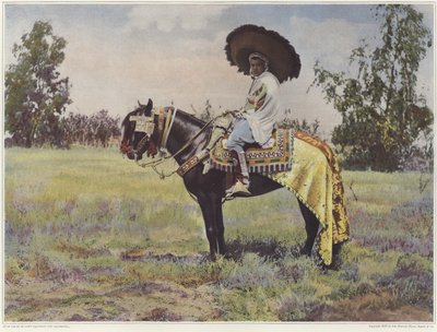 Una persona tunecina a caballo de French Photographer