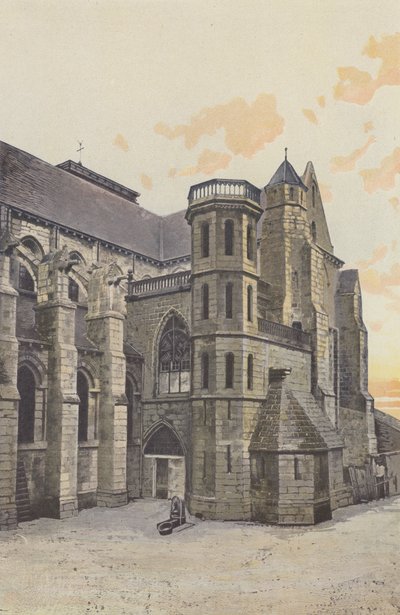 Aigueperse, Iglesia, Fachada Sur de French Photographer