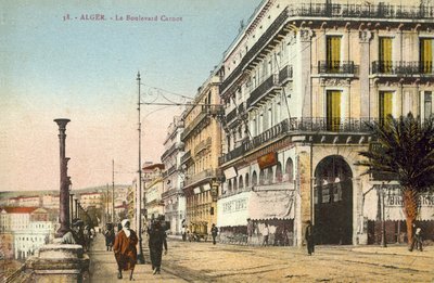Argel, Argelia, El Boulevard Carnot de French Photographer