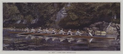 Un ocho en el Saint James Rowing Club, Francia de French Photographer