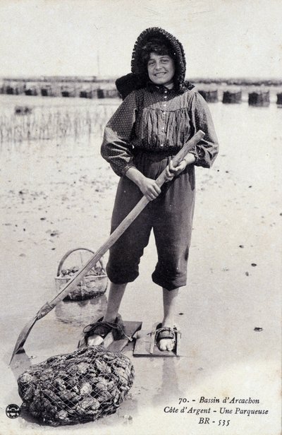 Cuenca de Arcachon: una parcerizadora de ostras - postal de French Photographer