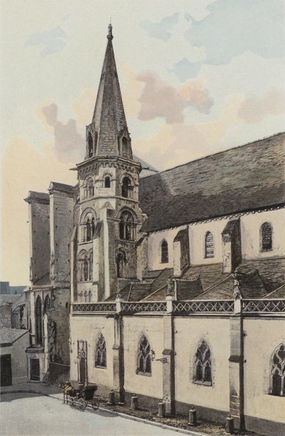 Auxerre, Iglesia de San Eusebio, Fachada lateral norte de French Photographer