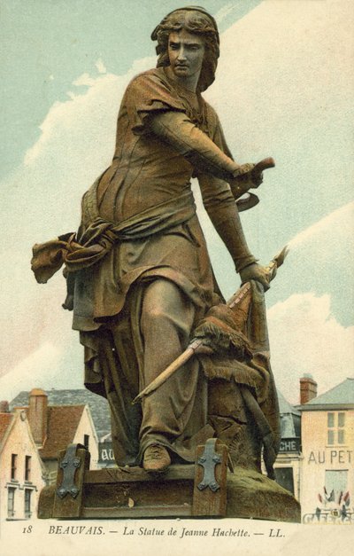 Beauvais, estatua de Jeanne Hachette (foto a color) de French Photographer
