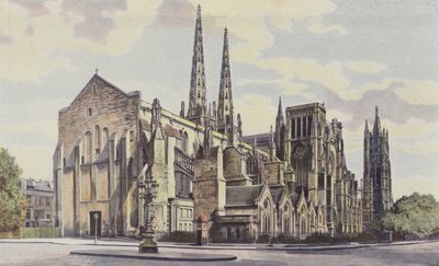 Burdeos, Catedral St-André, conjunto Sureste y Torre Pey-Berland de French Photographer