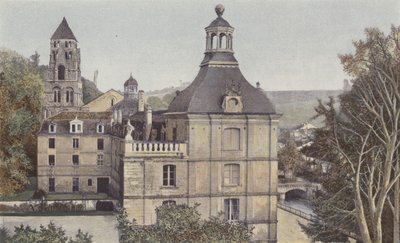 Brantôme, Conjunto del Monasterio, Lado Oeste (Ayuntamiento y Escuela) de French Photographer