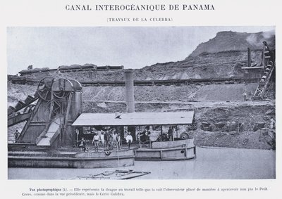 Canal Interoceánico de Panamá, Trabajos de La Culebra (foto en b/n) de French Photographer