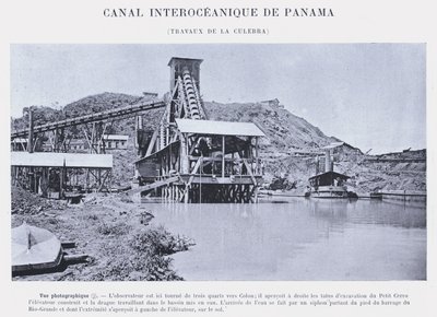 Canal Interoceánico de Panamá, Trabajos de La Culebra (foto en b/n) de French Photographer