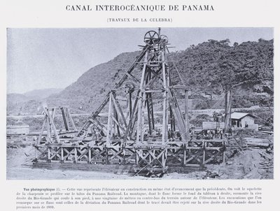Canal Interoceánico de Panamá, Trabajos de La Culebra (foto en b/n) de French Photographer