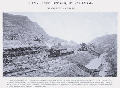 Canal Interoceánico de Panamá, trabajos de La Culebra de French Photographer