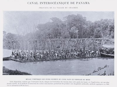 Canal Interoceánico de Panamá, trabajos del Valle del Chagres de French Photographer
