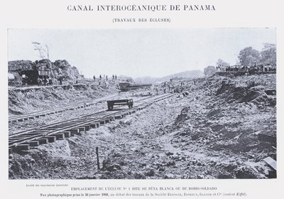 Canal Interoceánico de Panamá, Trabajos de las Esclusas de French Photographer