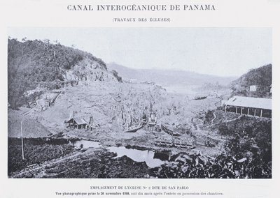 Canal Interoceánico de Panamá, trabajos de las esclusas de French Photographer