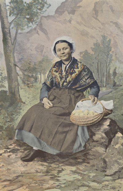 Chambéry, Campesina de los alrededores de French Photographer