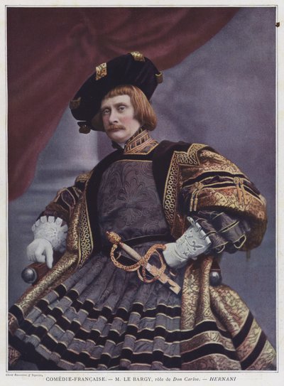 Charles le Bargy como Don Carlos en Hernani de French Photographer