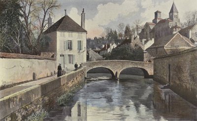 Chatillon-sur-Seine, Iglesia Saint-Vorles y Perthuis-au-Loup de French Photographer