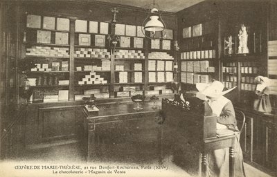 Tienda de chocolate, 92 Rue Denfert-Rochereau, París de French Photographer