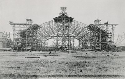 Construcción de la Galería de las Máquinas para la Exposición Universal de 1889 de French Photographer