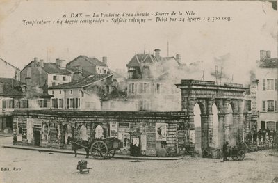 Dax - el manantial de agua caliente - fuente de Nebe de French Photographer