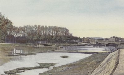 Dax, El Adour aguas arriba del Puente de la ciudad de French Photographer