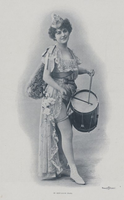De Kervallon, artista de music hall en Scala, París de French Photographer