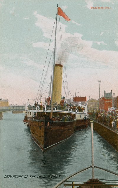 Salida del barco de Londres en Yarmouth de French Photographer